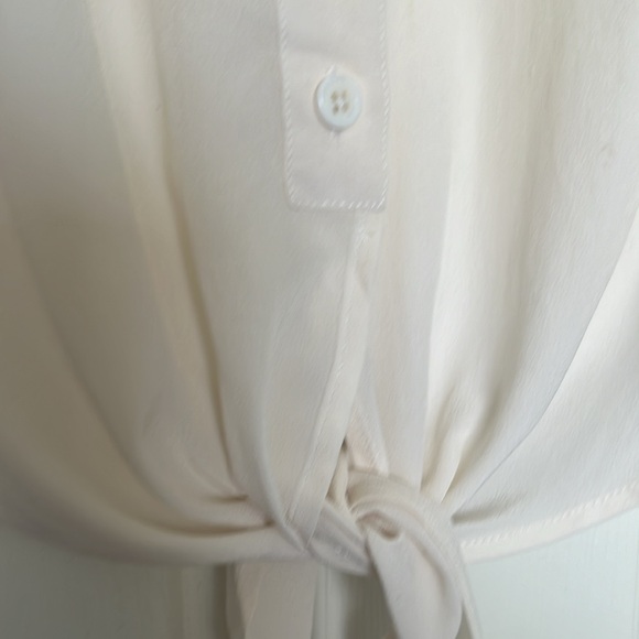 EQUIPMENT | Mina Tie Front Blouse Sz S - Picture 5 of 6